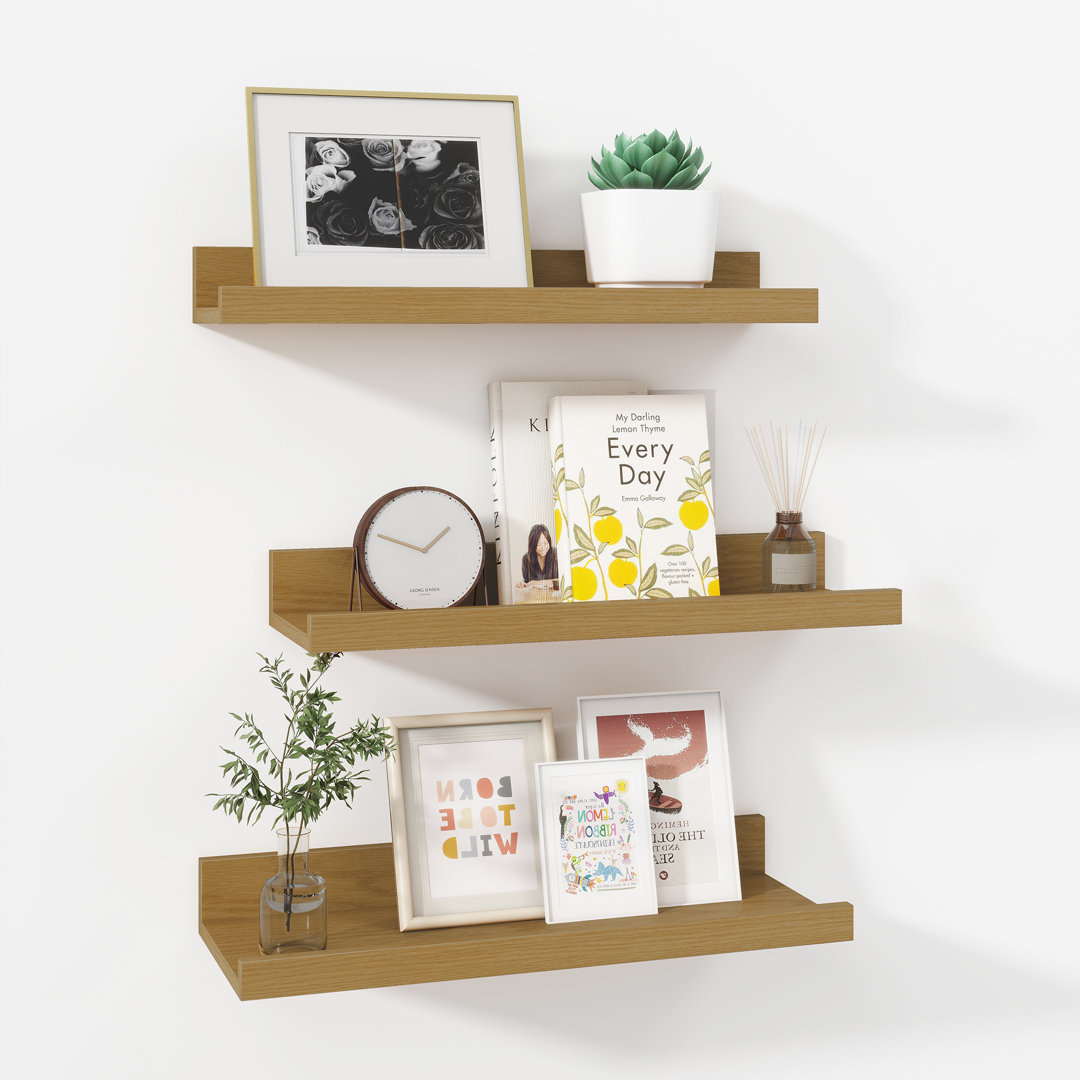 Parece Wall-Mounted Floating Shelves for Bedroom, Living Room